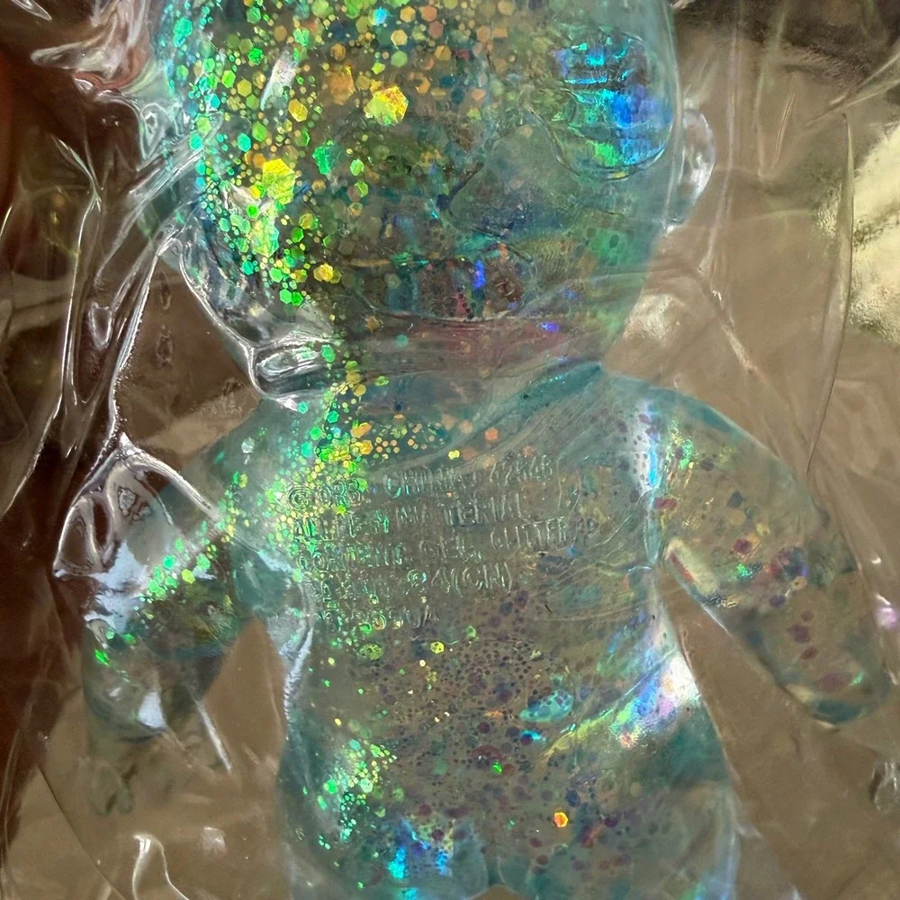 Sugar Swaps Baby Orb Blue Glitter Squishy Baby Sensory Toy NEW